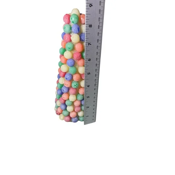 Vintage Gumdrop Candy Christmas Tree Light Up 8.75‎ Inch Colorful Tested Festive